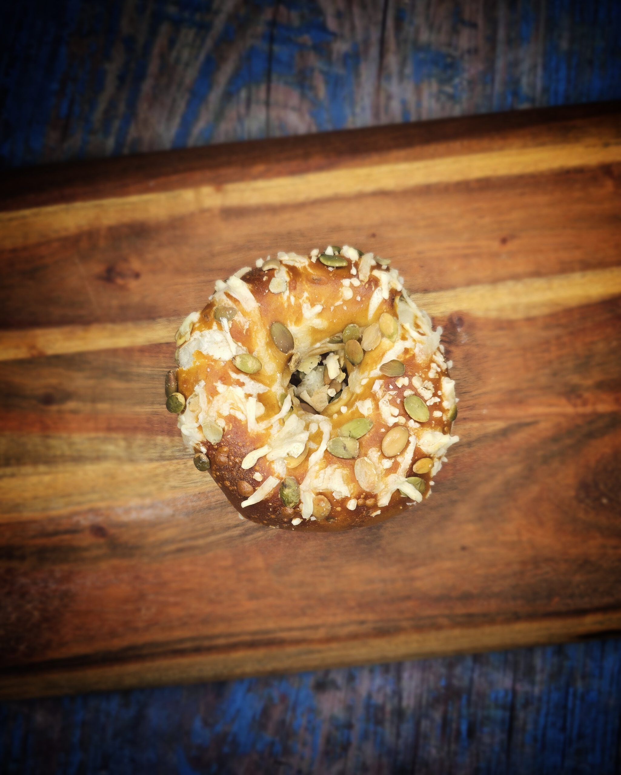Laugenbagel Käse-Kürbis