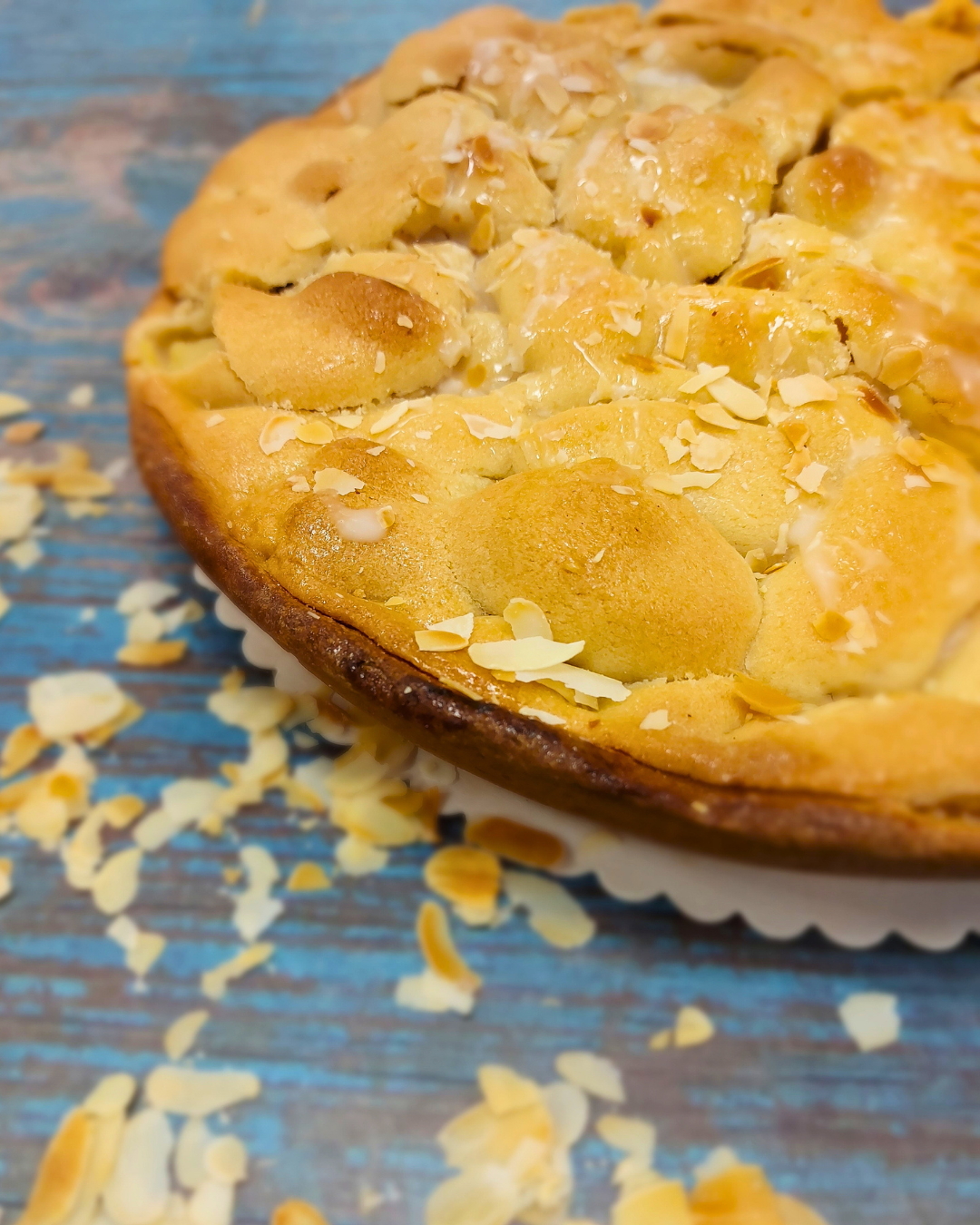 Apfelkuchen gedeckt  Stück ( ganz 8Stk)