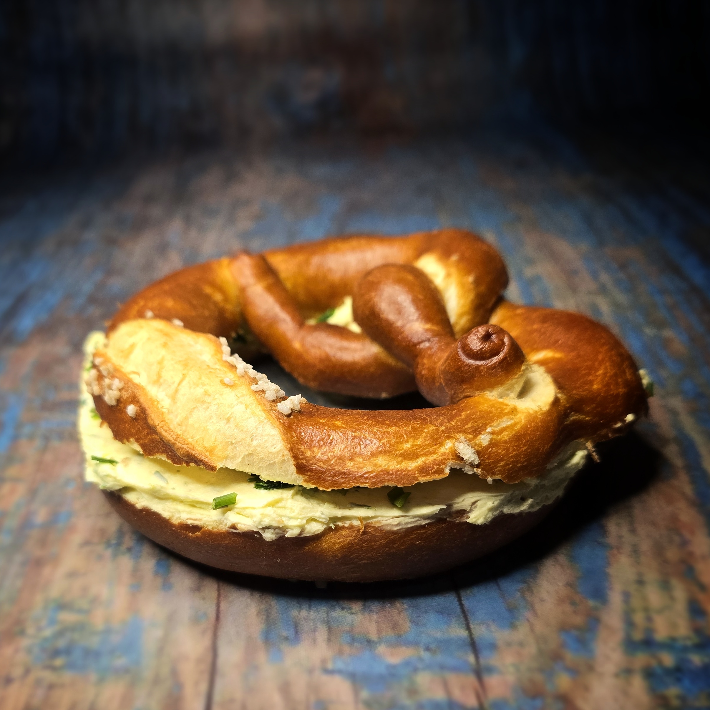Brezel mit Frischkäse